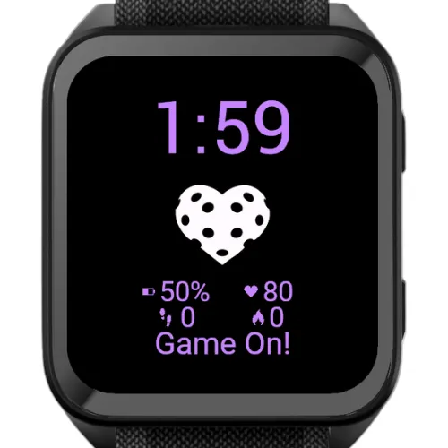 Pickleball Watch Face – Heart Custom Sport Stats · Zrzut ekranu 4