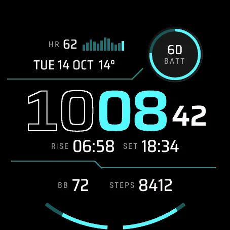 Conduit - Heart Rate Graph Face · Screenshot 2