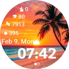 Horizon Palm Sunset