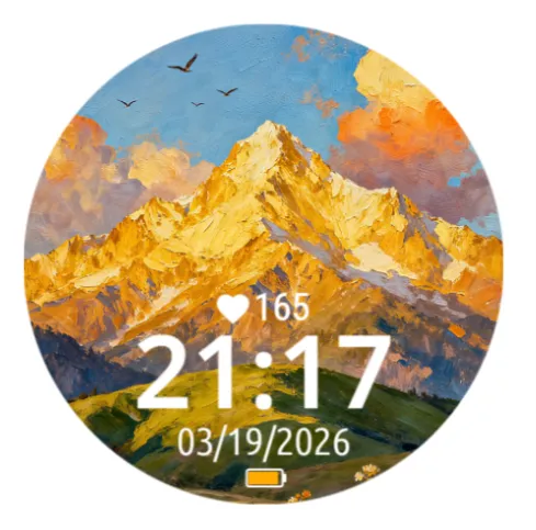 Sunset Golden Mountain