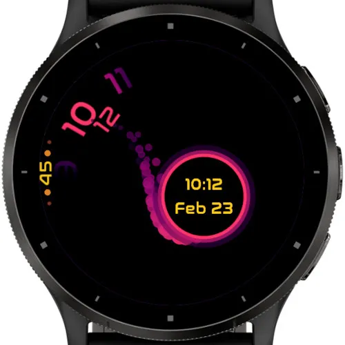 Pitch-Black Universe Watch Face