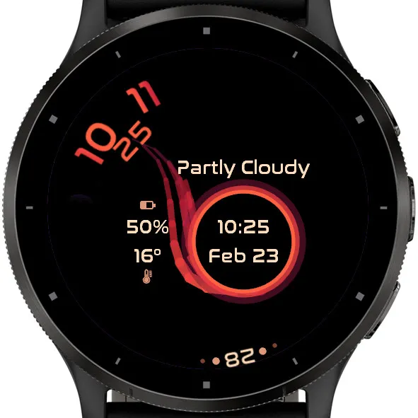 Pitch-Black Universe Watch Face · Скриншот 2