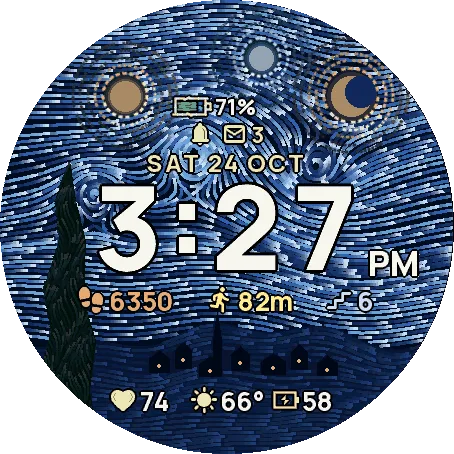 Starry Night · Schermafbeelding 3