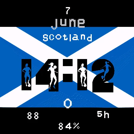 Scotland Football Saltire Watch Face · Skærmbillede 0
