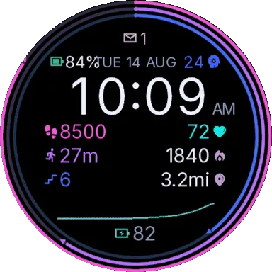 Strata 数字表盘 目标圆环 AMOLED · 截图 2