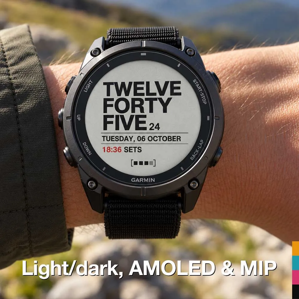 VERSAL PRO · Word Clock Watch Face with Data · 截图 2