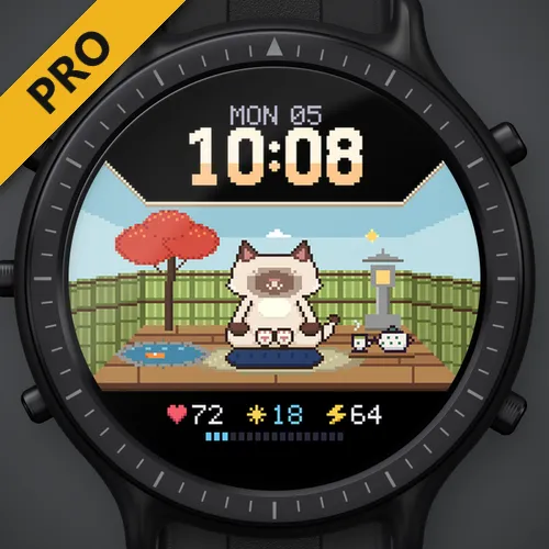 Astra Zen Cat Pro – Κινούμενη γάτα pixel, στρες