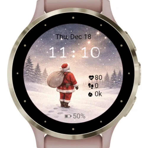 Santa Under the Winter Stars