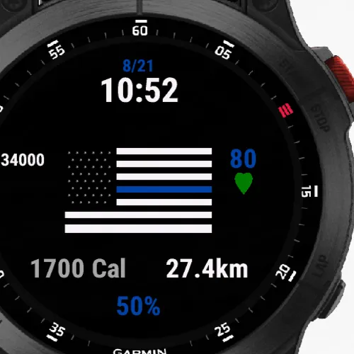 Thin Blue Line - Police Support Watchface