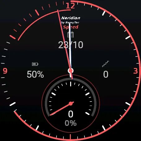 Neridian Speed - analog display · Screenshot 1