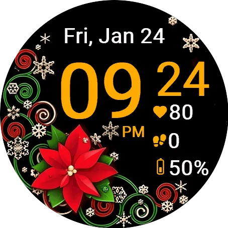 Poinsettia Swirls