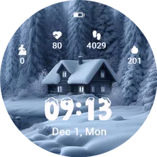 Winter Cabin Glow