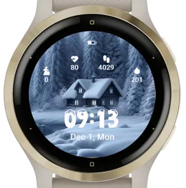 Winter Cabin Glow · Tangkapan layar 0