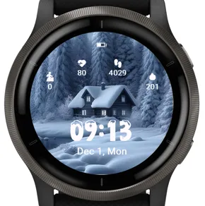 Winter Cabin Glow · Tangkapan layar 1