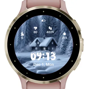 Winter Cabin Glow · Tangkapan layar 2