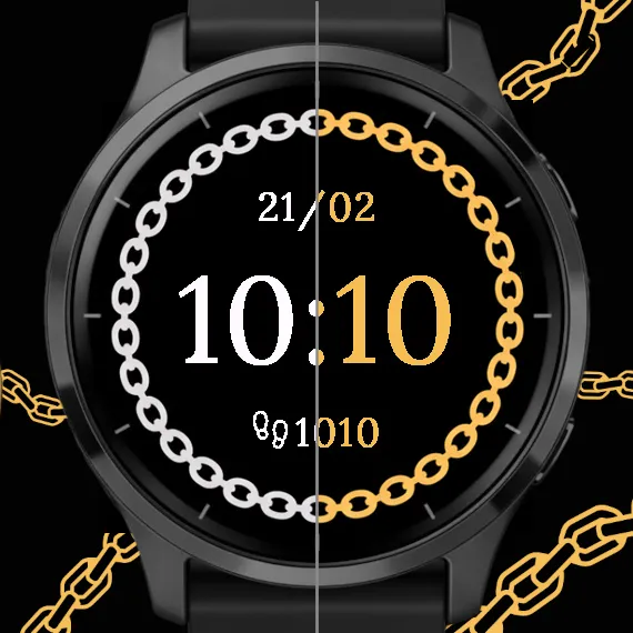 Luxury Time - Premium Digital Watch Face · 截图 1