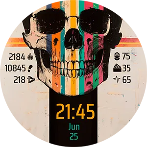 Vaporwave Skull 7