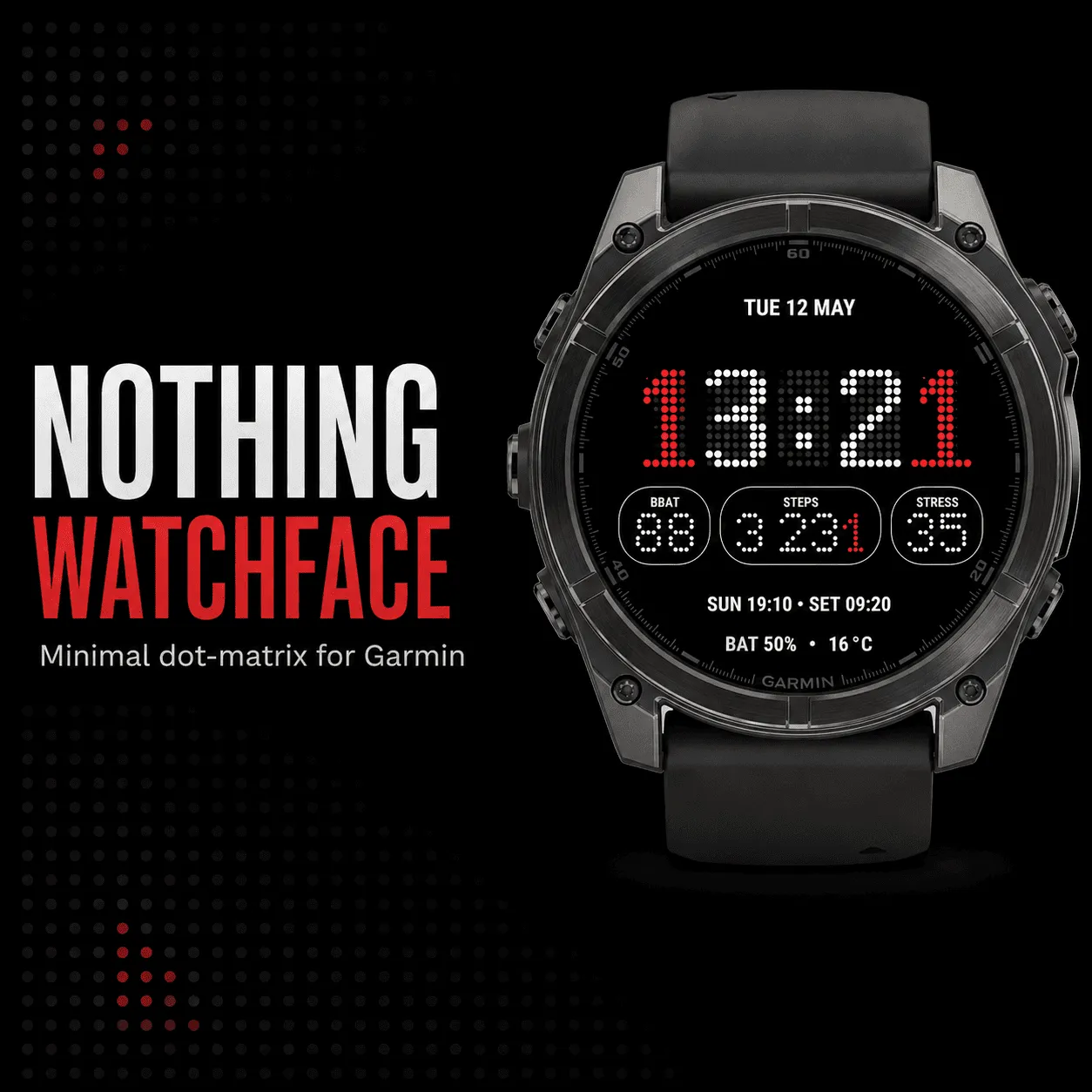 Nothing Style — Minimal Digital Watch Face Trial
