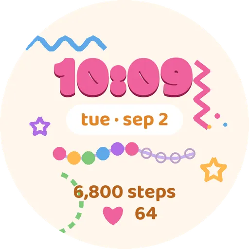 Doodle Pop Watch Face