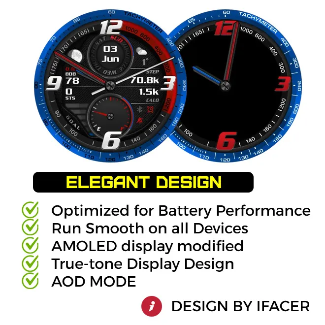 iFacer - TachyMeter 01 · Snímek obrazovky 1