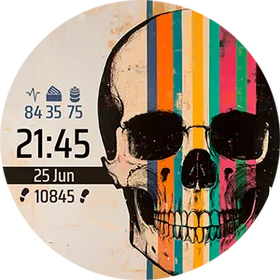 Vaporwave Skull 6