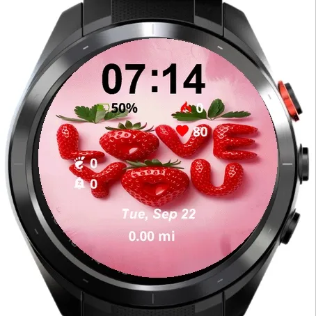 Close Up Strawberries Word Love · 螢幕截圖 2
