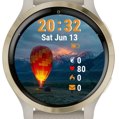Hot Air Balloon Sky Mountains · Tangkapan layar 0