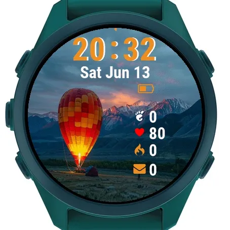 Hot Air Balloon Sky Mountains · Tangkapan layar 2