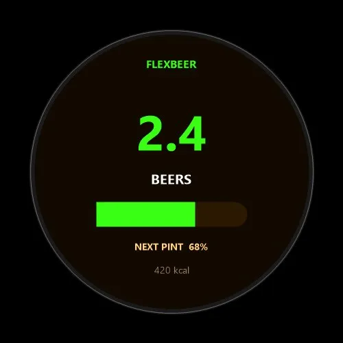 FlexBeer - Beers Earned Data Field · 截图 2