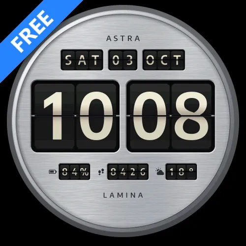 Astra Lamina Free – 复古翻页时钟表盘 翻牌钟