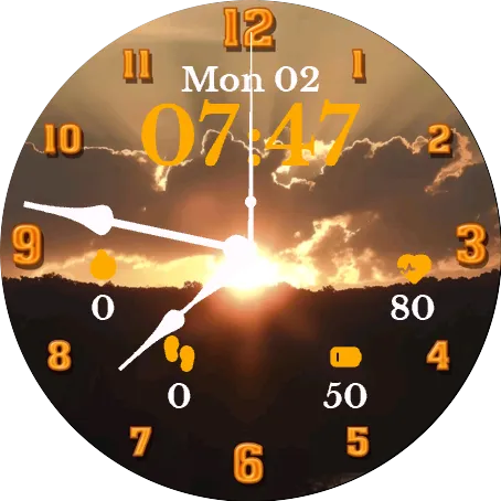 Sunset Clock