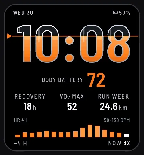 Metric X: Body Battery for Venu Sq 2 & X1 · Screenshot 0