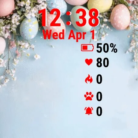 Easter Eggs Flowers Blue