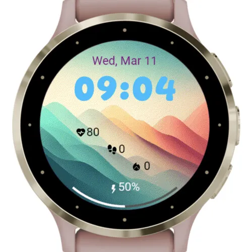Colorful Gradient Mountains