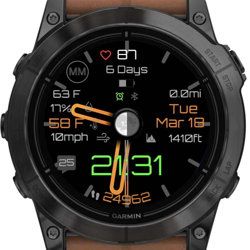 Stratos Touch Orange (Garmin Weather) · Snímek obrazovky 0