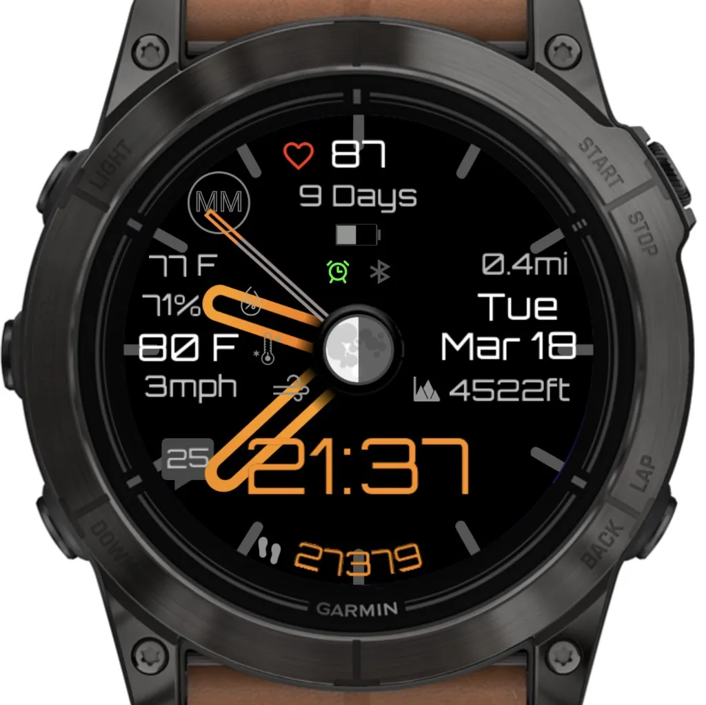 Stratos Touch Orange (Garmin Weather) · Snímek obrazovky 2