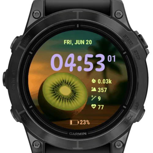 Kiwi Sunset – Elegant & Fresh Watch Face · Skärmbild 2