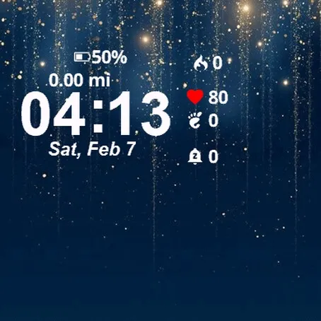 Dark Blue Background Gold Glitters · Képernyőkép 1