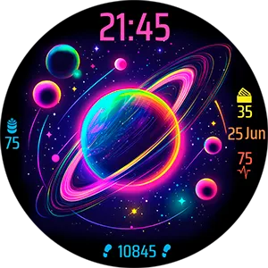 Vaporwave Saturn 2