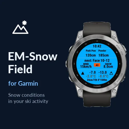 EM Snow Field: snow, avalanche danger & lift times