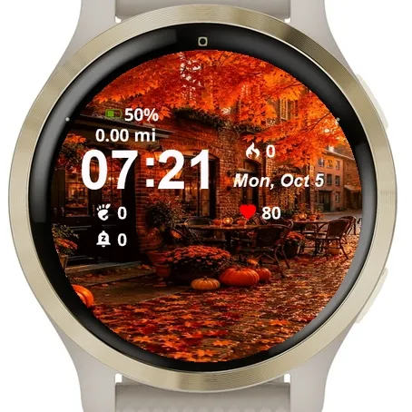 Autumn Scene Cobblestone