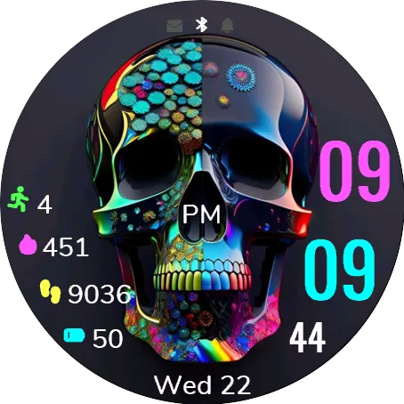 Neon Skull