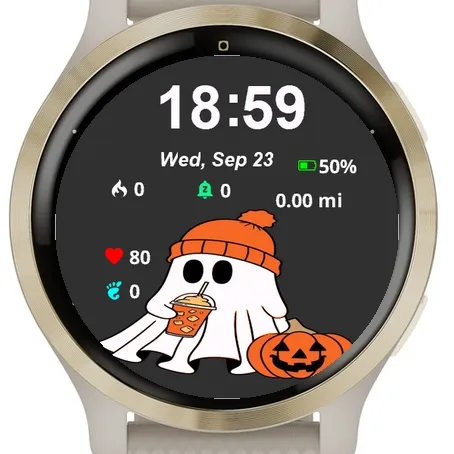 White Ghost Orange Hat Pumpkin