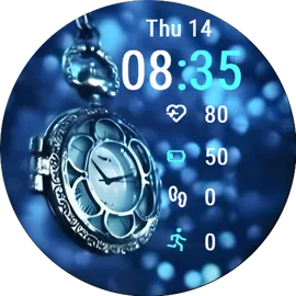 Blue Pocketwatch