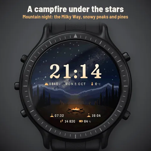 Astra Campfire – Animowana tarcza, wędrówki · Zrzut ekranu 0