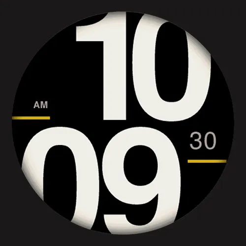 FOLIO · Oversized Digital Watch Face