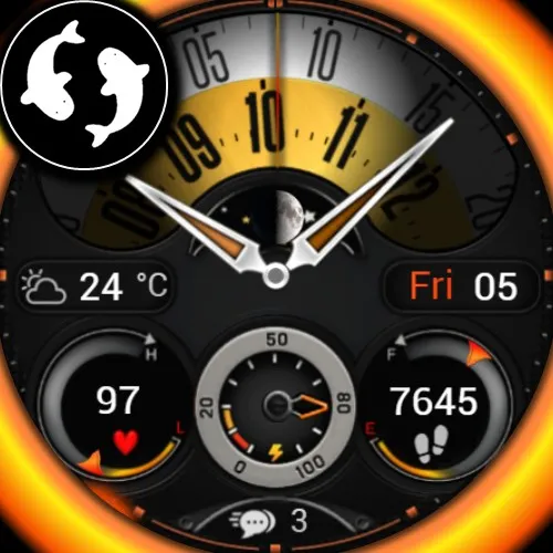 IW18 Circular Dial Analog