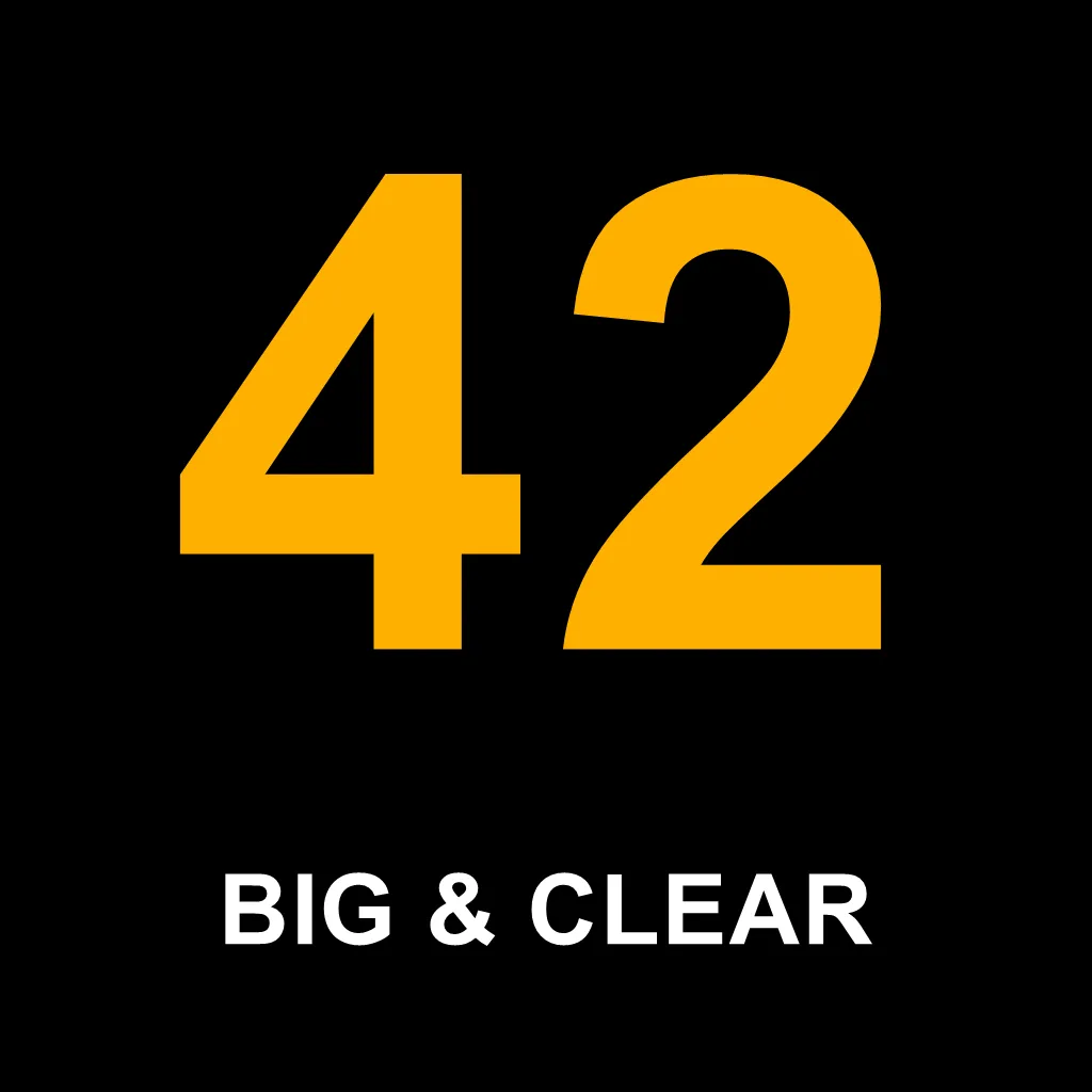 Big & Clear Activity — Huge Readable Numbers