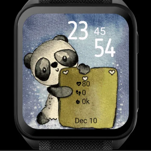Cute panda watercolor · 截图 1