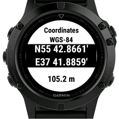 Coordinates WGS-84 Widget